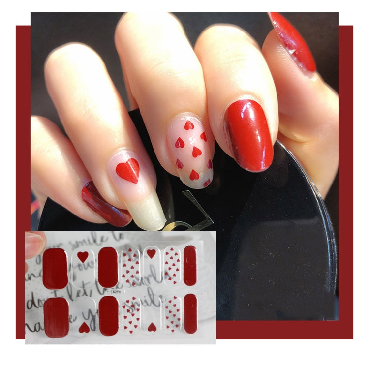 10 PCS 3D Hot Stamping Waterproof Nail Art Sticker