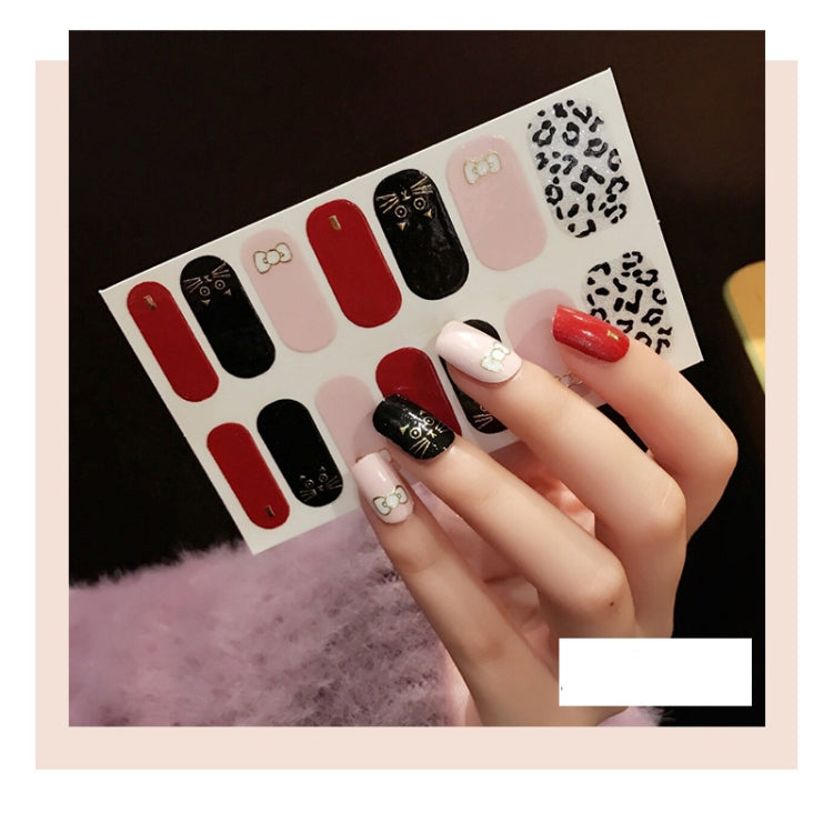 10 PCS 3D Hot Stamping Waterproof Nail Art Sticker