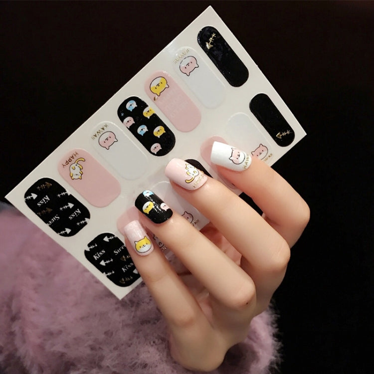 10 PCS 3D Hot Stamping Waterproof Nail Art Sticker