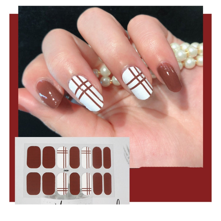 10 PCS 3D Hot Stamping Waterproof Nail Art Sticker