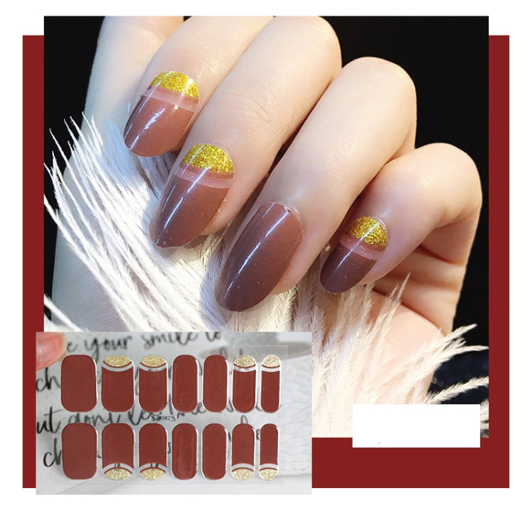 10 PCS 3D Hot Stamping Waterproof Nail Art Sticker