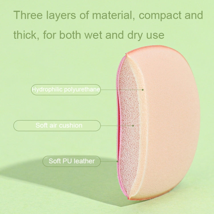 20 PCS Pink Purple Mini Leather Wet and Dry Makeup Finger Puff