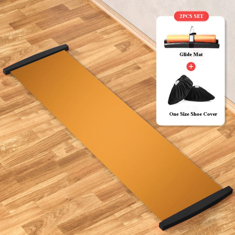 Fitness Skateboard Speed Skating Training Board Charm Skateboard Mat 180 x 50cm Orange