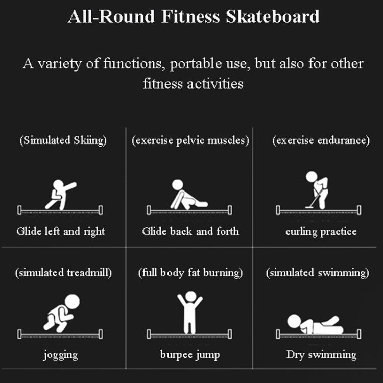 Fitness Skateboard Speed Skating Training Board Charm Skateboard Mat 180 x 50cm Orange