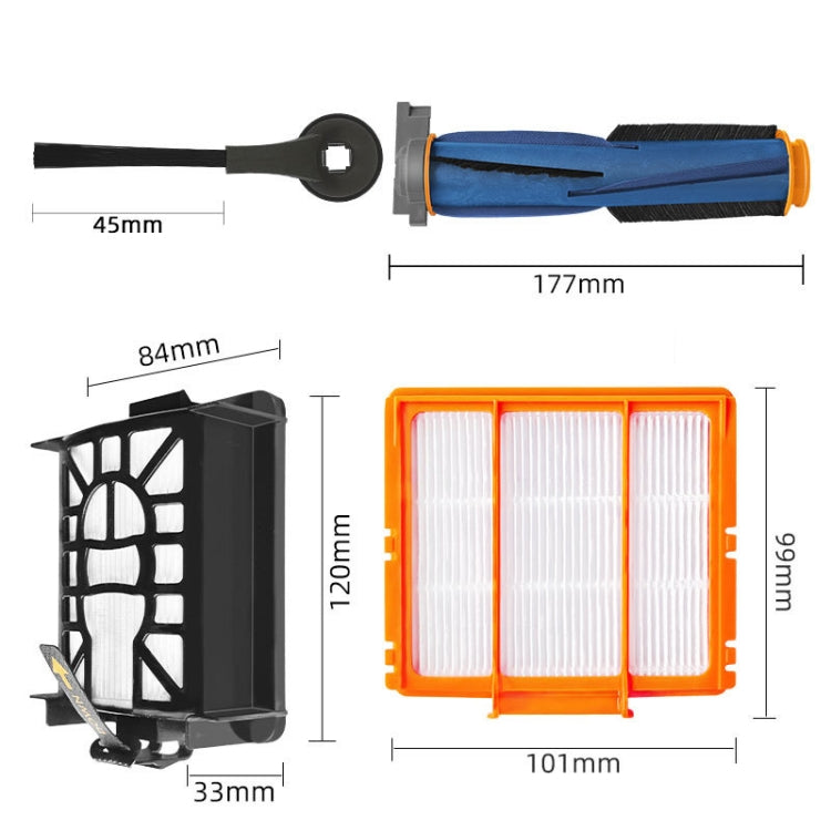 For Shark AI AV2501AE / AV2502AE Robot Vacuum Accessories Initial Effect Filter