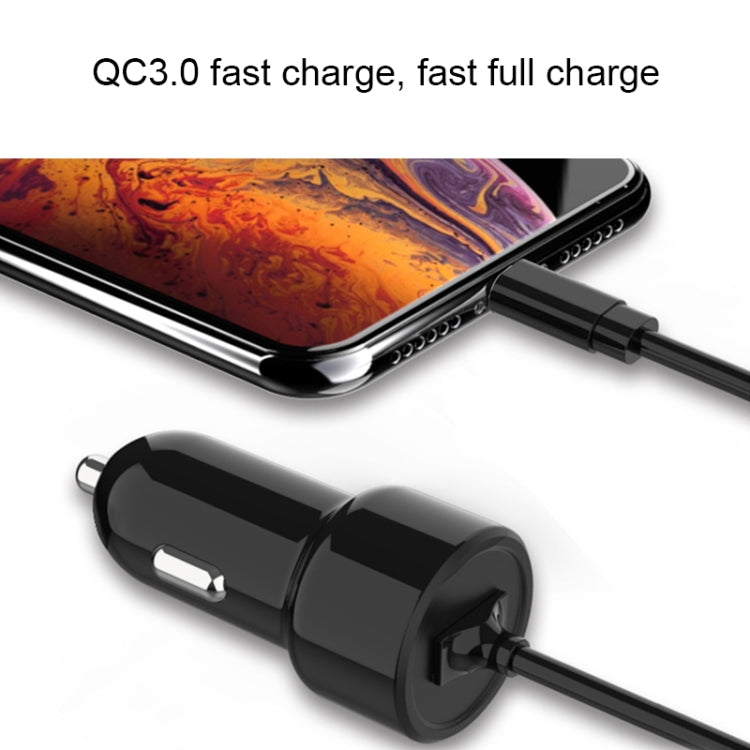 IBD321-Q3 Universal Fireproof Mobile Phone Car Charger, Model: 4.8A+24W
