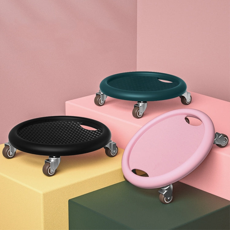 4 Wheel Sliding Plate Women Men Abdominal Muscle Exerciser ,Style: Ordinary Pink