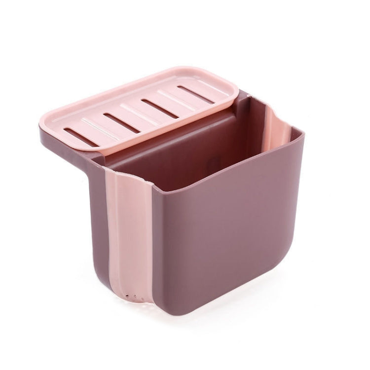 2 PCS Kitchen Sink Telescopic Drain Basket Sucker Hanging Trash Can