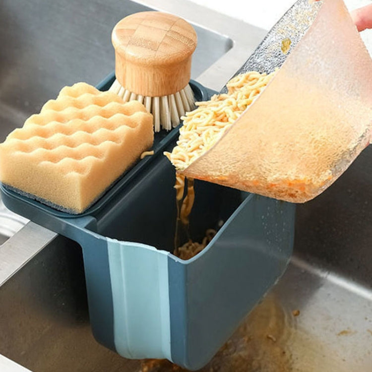 2 PCS Kitchen Sink Telescopic Drain Basket Sucker Hanging Trash Can