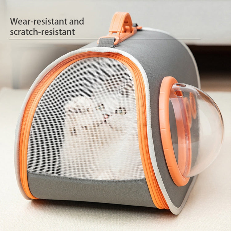 Space Pet Bag Large Capacity Portable Shoulder Cat Bag(Grey)