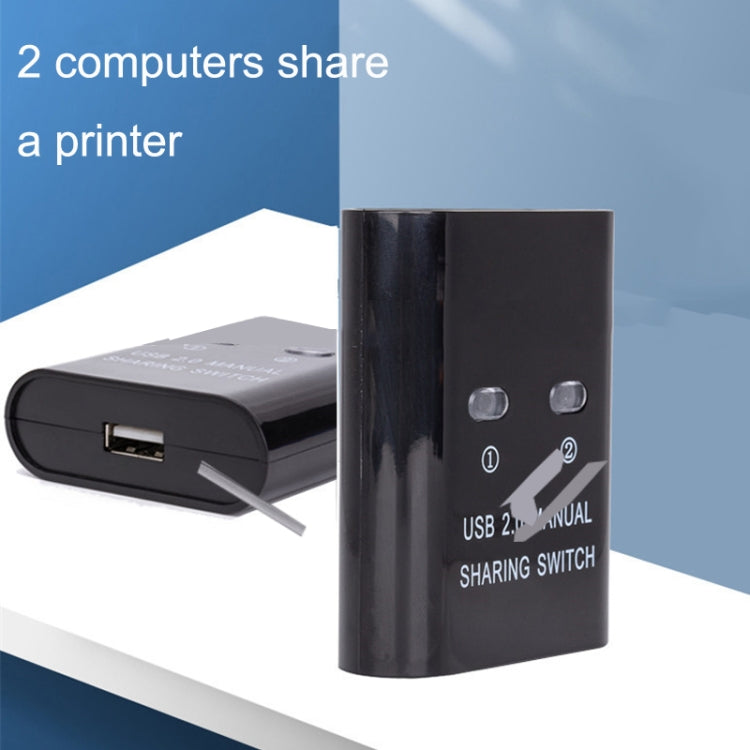 SW68 2 In 1 Switcher USB Automatic Print Sharer, Color: Black