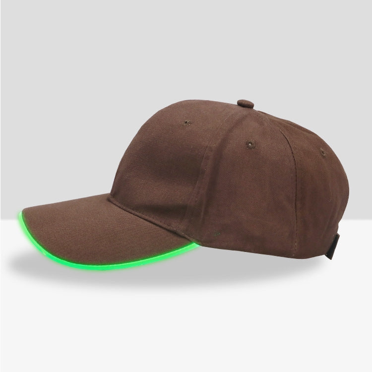 LED Luminous Hat Luminous Running Cotton Peaked Cap