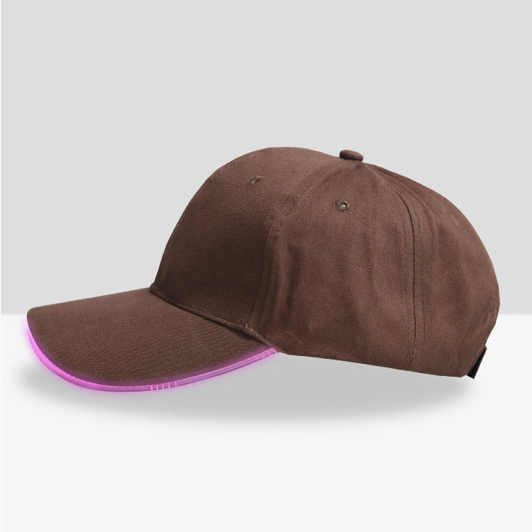 LED Luminous Hat Luminous Running Cotton Peaked Cap