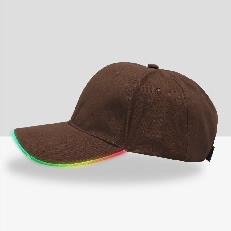 LED Luminous Hat Luminous Running Cotton Peaked Cap