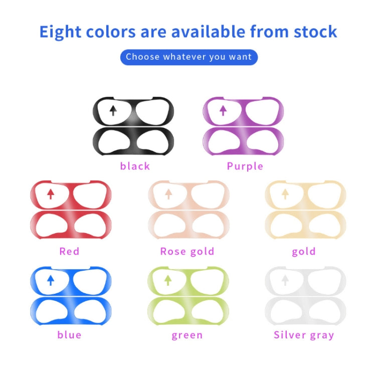 2 PCS Headphone Inner Cover Sticker Dustproof Protective Film For Airpods 3