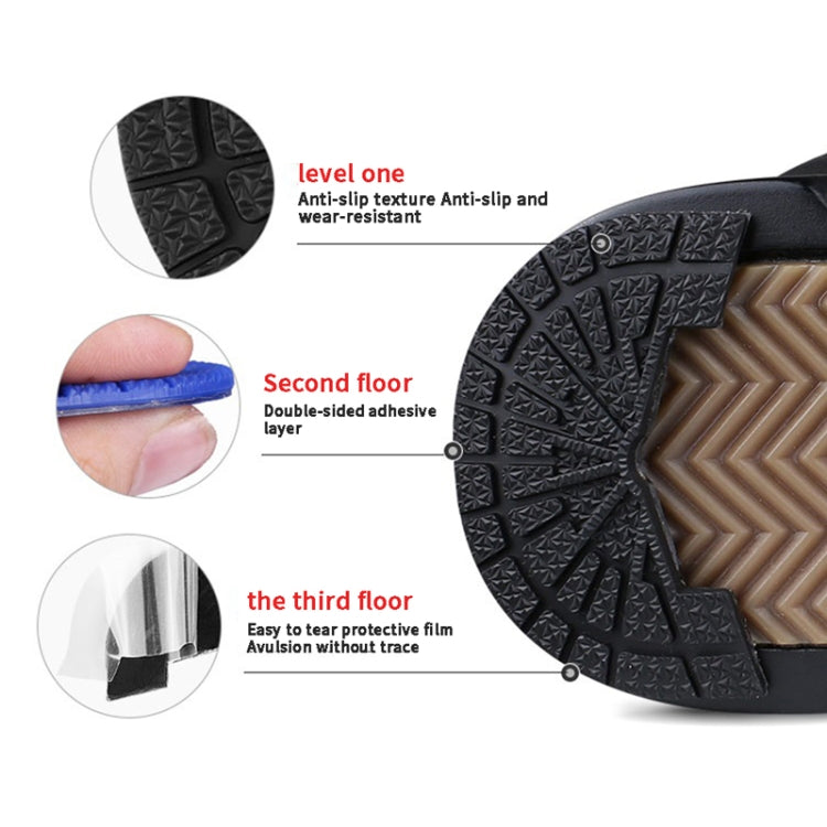 2 Pairs Thickened Rubber Sole Heel Wear-Resistant Non-Slip Patch, Size: