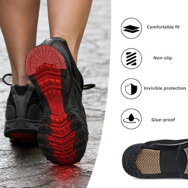 2 Pairs Thickened Rubber Sole Heel Wear-Resistant Non-Slip Patch, Size: