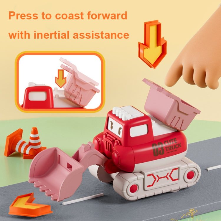 3 PCS 7799 Pressing Inertia Forward Cartoon Children Toy Car
