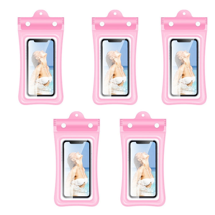 5PCS Airbag Swimming Diving Hot Spring Seal Protection Mobile Phone Waterproof Bag
