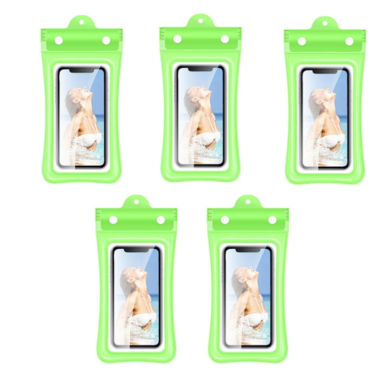 5PCS Airbag Swimming Diving Hot Spring Seal Protection Mobile Phone Waterproof Bag