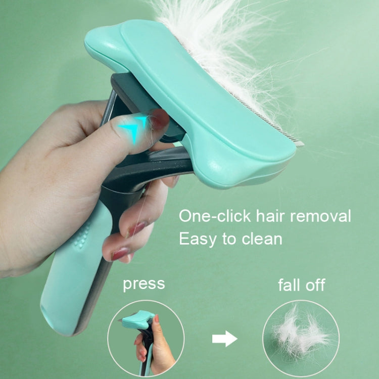 Pet Automatic Hair Removal Comb Curved Cat and Dog Open-knot Comb