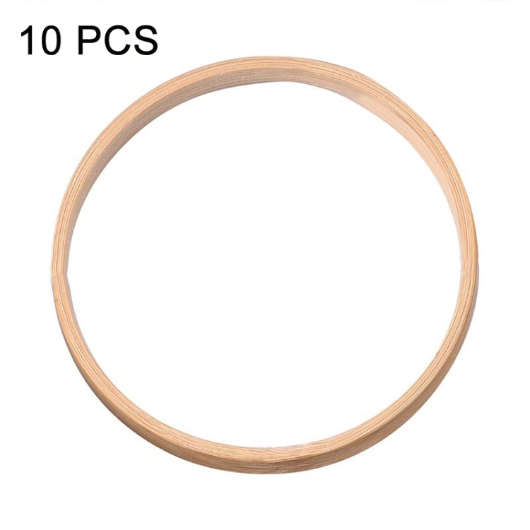 10 PCS Bamboo Circle Fan Frame Dream Catcher Making Circle Material, Size: 10cm