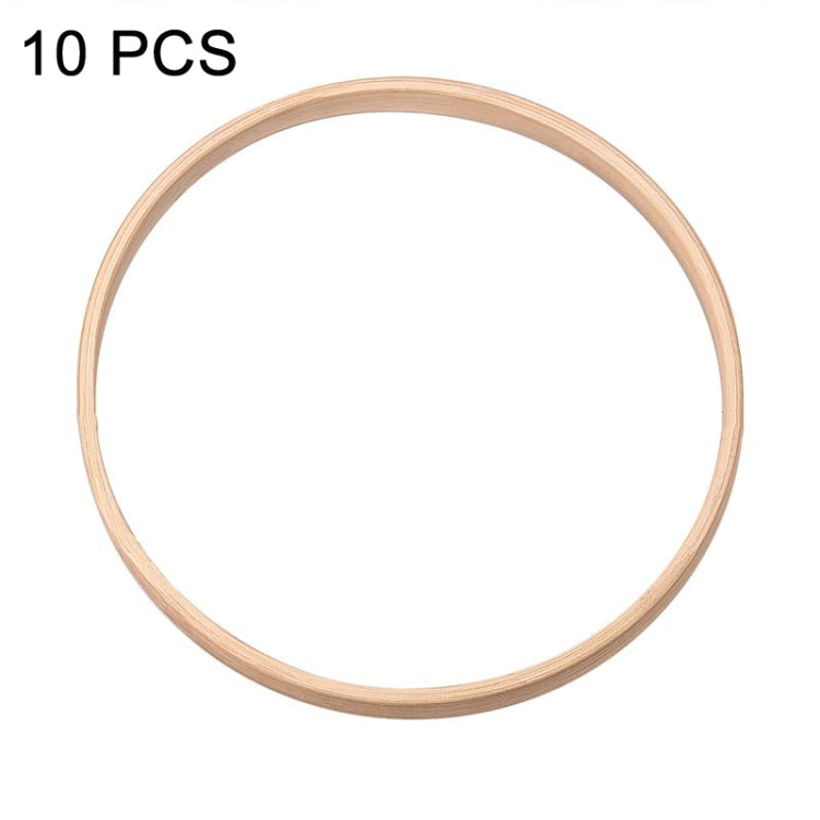 10 PCS Bamboo Circle Fan Frame Dream Catcher Making Circle Material, Size: 13cm