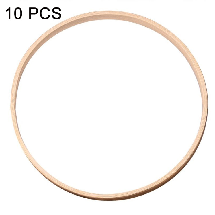 10 PCS Bamboo Circle Fan Frame Dream Catcher Making Circle Material, Size: 18cm