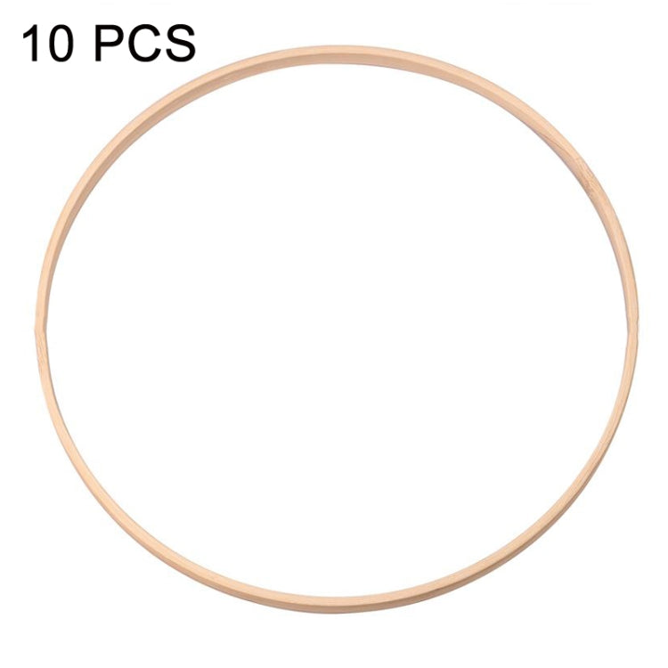 10 PCS Bamboo Circle Fan Frame Dream Catcher Making Circle Material, Size: 20cm