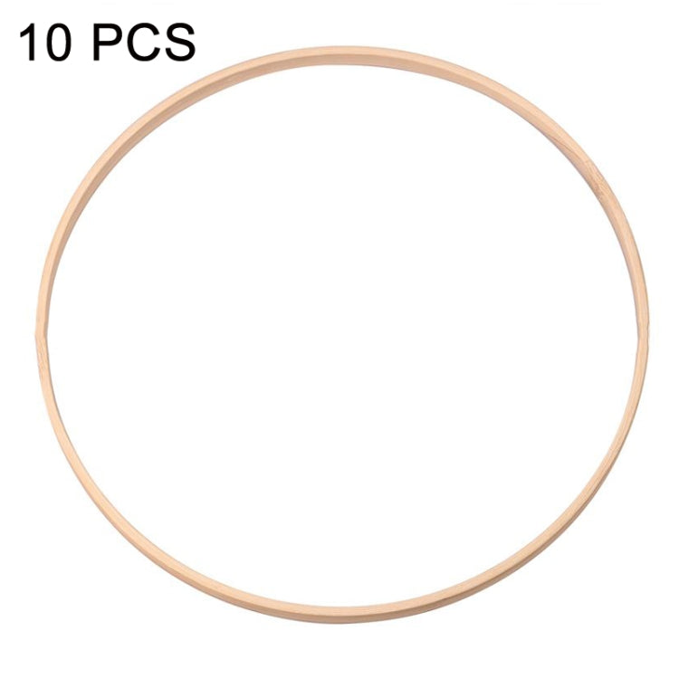10 PCS Bamboo Circle Fan Frame Dream Catcher Making Circle Material, Size: 23cm