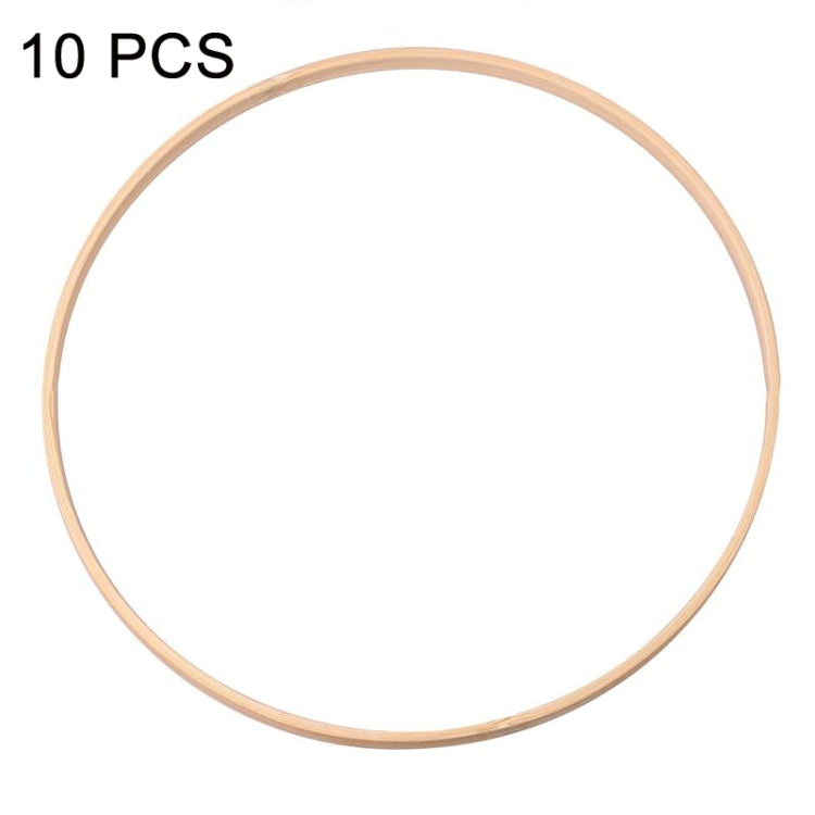 10 PCS Bamboo Circle Fan Frame Dream Catcher Making Circle Material, Size: 26cm
