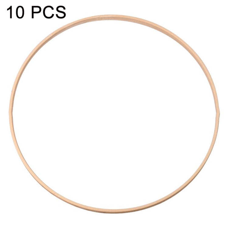 10 PCS Bamboo Circle Fan Frame Dream Catcher Making Circle Material, Size: 30cm