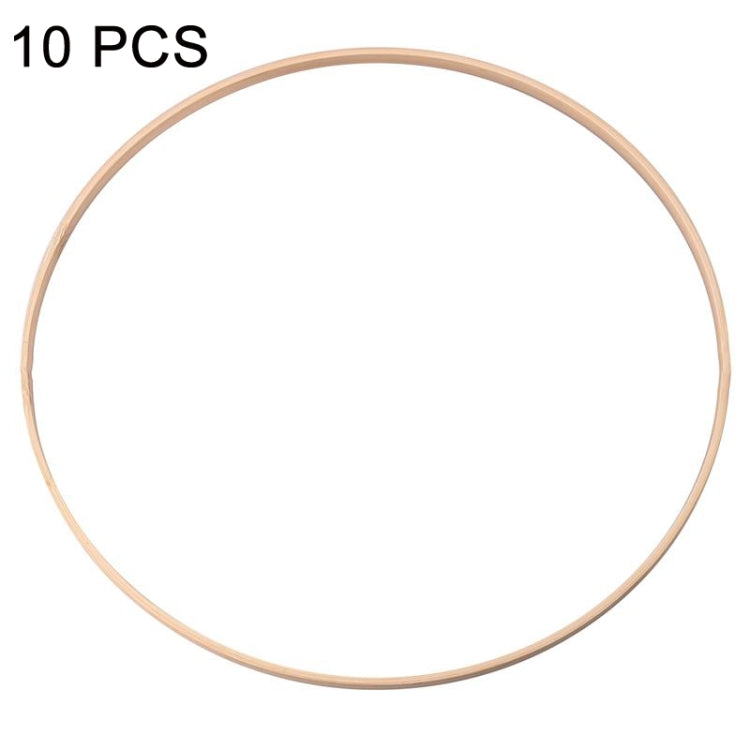 10 PCS Bamboo Circle Fan Frame Dream Catcher Making Circle Material, Size: 33cm