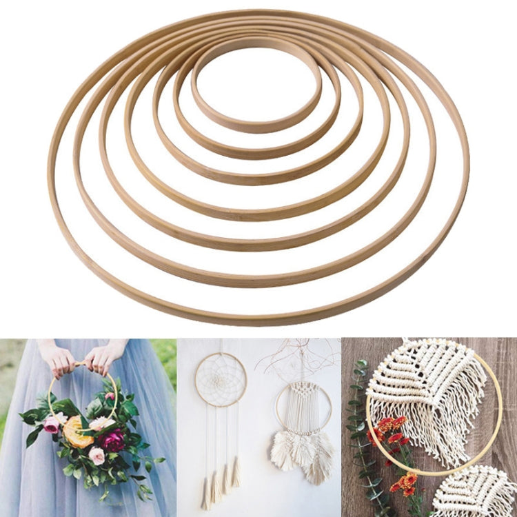 10 PCS Bamboo Circle Fan Frame Dream Catcher Making Circle Material, Size: 33cm