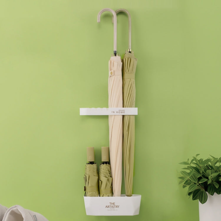 Umbrella Storage Porch Wall Paste Drain Rack(White)