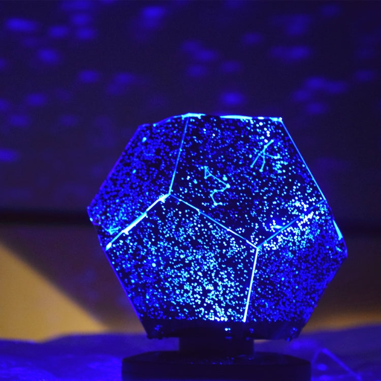 Starry Sky Projection Lamp Fantasy Constellation Projector,Style: Monochrome USB Blue Light