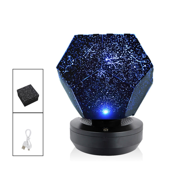 Starry Sky Projection Lamp Fantasy Constellation Projector,Style: Monochrome Charging Blue Light