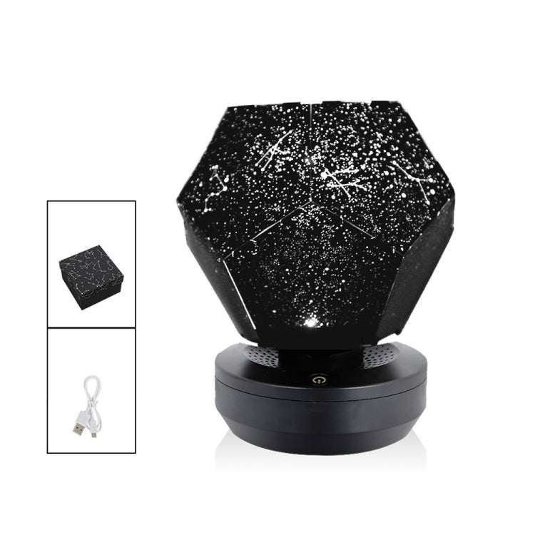 Starry Sky Projection Lamp Fantasy Constellation Projector,Style: Monochrome Charging White Light