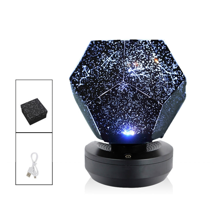 Starry Sky Projection Lamp Fantasy Constellation Projector,Style: Three -color USB