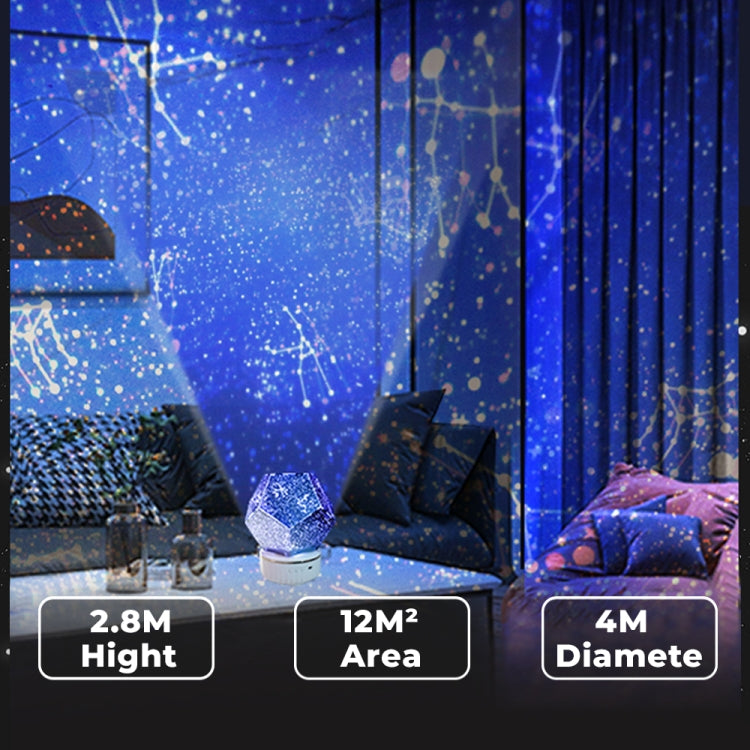 Upgraded Star Projection Lamp Romantic  Constellation Projector,Style: Monochrome USB Blue Light