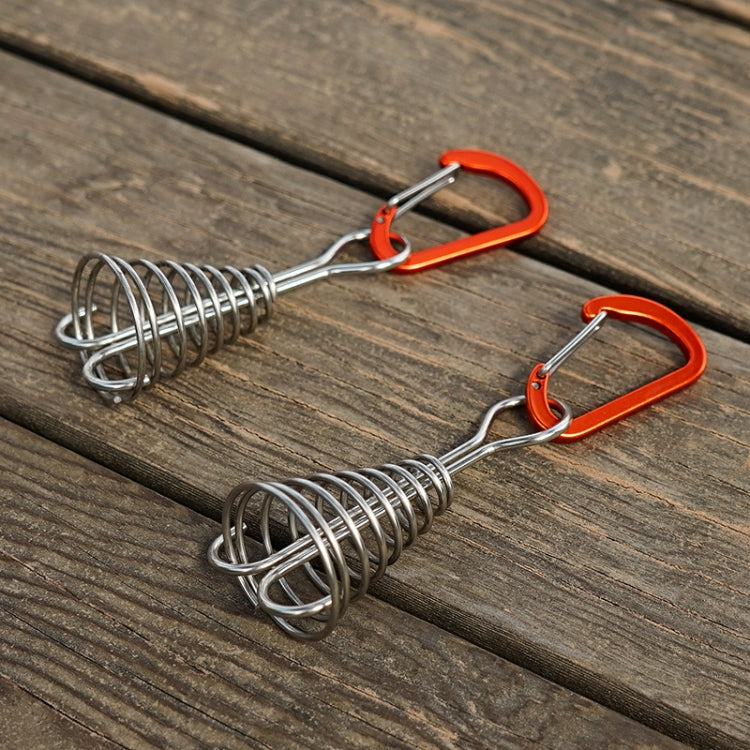 10 PCS Outdoor Barracks Octopus Buckle Camping Deck Nail Stainless Steel Fixed Tent Rope Buckle