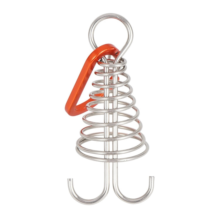 10 PCS Outdoor Barracks Octopus Buckle Camping Deck Nail Stainless Steel Fixed Tent Rope Buckle