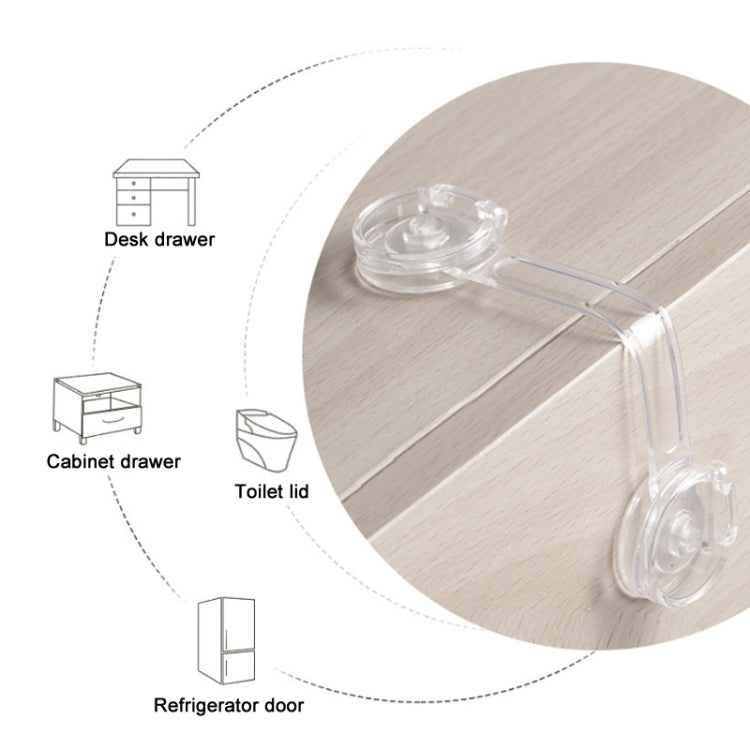 5 PCS/Pack Children Drawer Anti-opening Cabinet Door Refrigerator Safety Lock