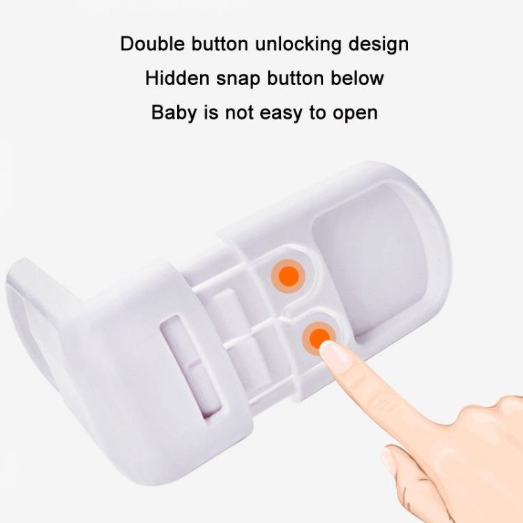 3 PCS Drawer Cabinet Door Child Safety Right Angle Lock
