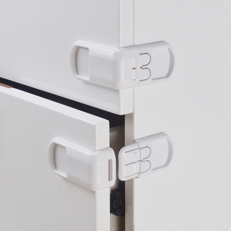 3 PCS Drawer Cabinet Door Child Safety Right Angle Lock