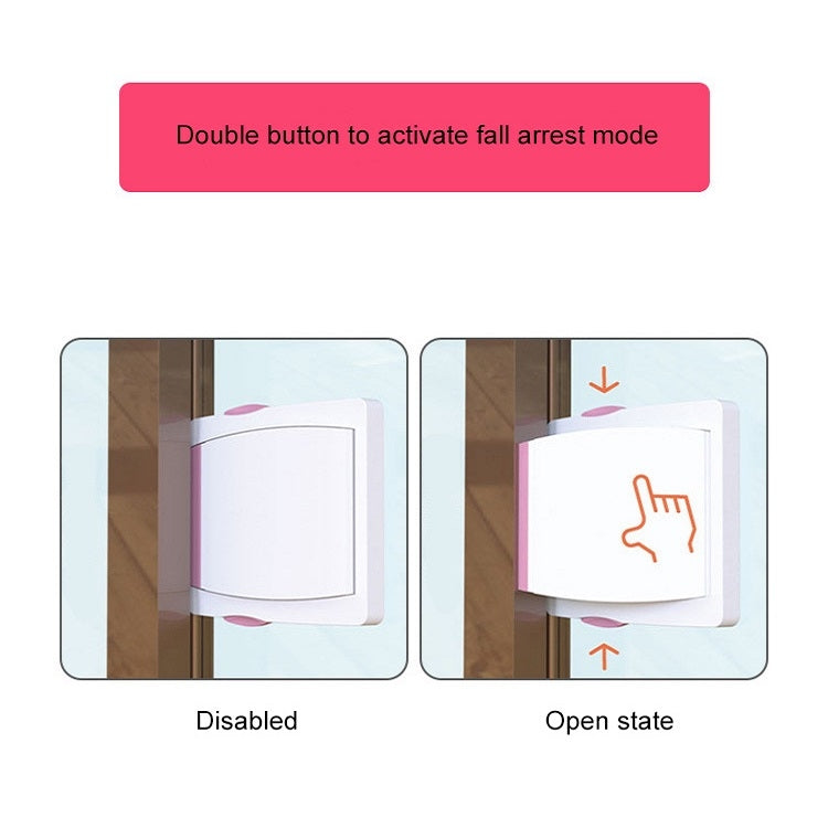 2 PCS Mobile Door And Window Safety Protection Lock For Children, Color: Red