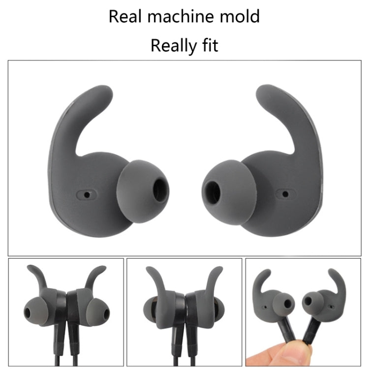 3 Sets In-Ear Sports Headphones Silicone Earbud Covers For Huawei AM61(Black)