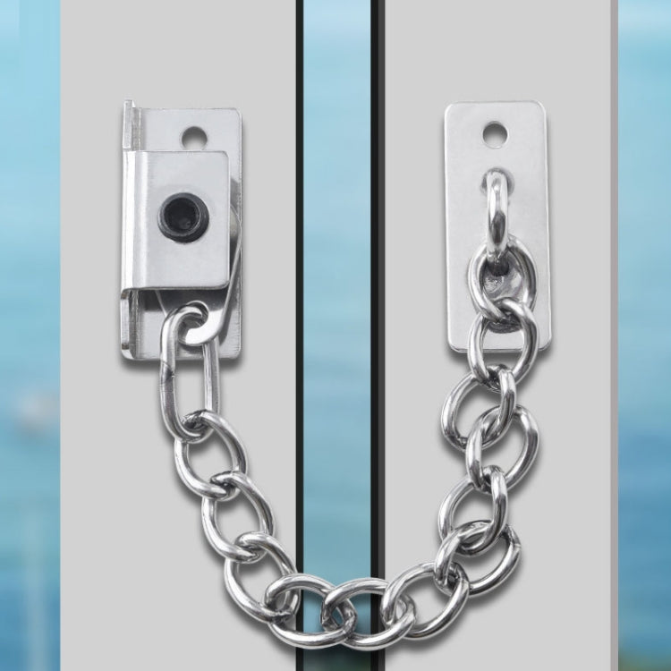 Punching Installation Protection Stainless Steel Window Limit Lock, Specification: B Type Black