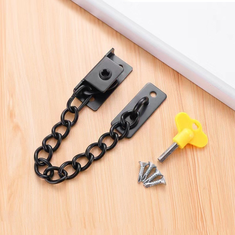 Punching Installation Protection Stainless Steel Window Limit Lock, Specification: A Type Black