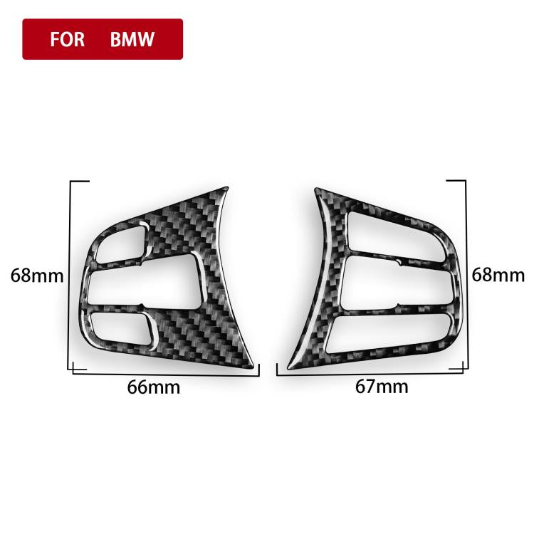 For BMW X1 F48/X2 F39 2pcs /Set Steering Wheel Button Stickers - Black